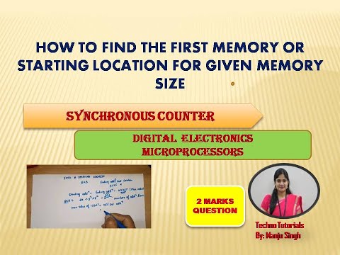 U1 L23 |Find the Starting Memory address | memory address of Memory | How to find starting address
