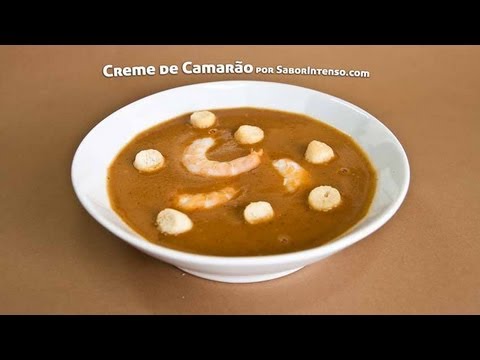 Vídeo: Como Fazer Sopa De Creme De Camarão