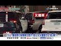 撞飛騎士"秒倒車落跑"傻眼?! 警車也車禍"3車連環撞"?!│中視新聞 20260804