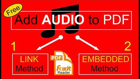 How to Add Audio to pdf document - Using FREE Foxit Reader