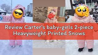 Review Carter's baby-girls 2-piece Heavyweight Printed Snowsuit With Ears