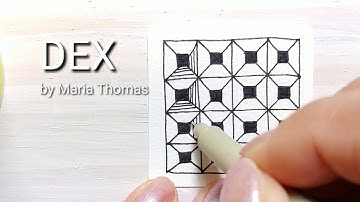 How to draw Tangle Pattern 