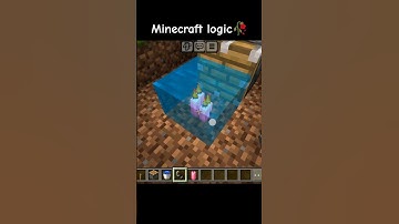 minecraft logic🥀 #shorts #youtubeshorts #trending #viral #minecraft #gaming