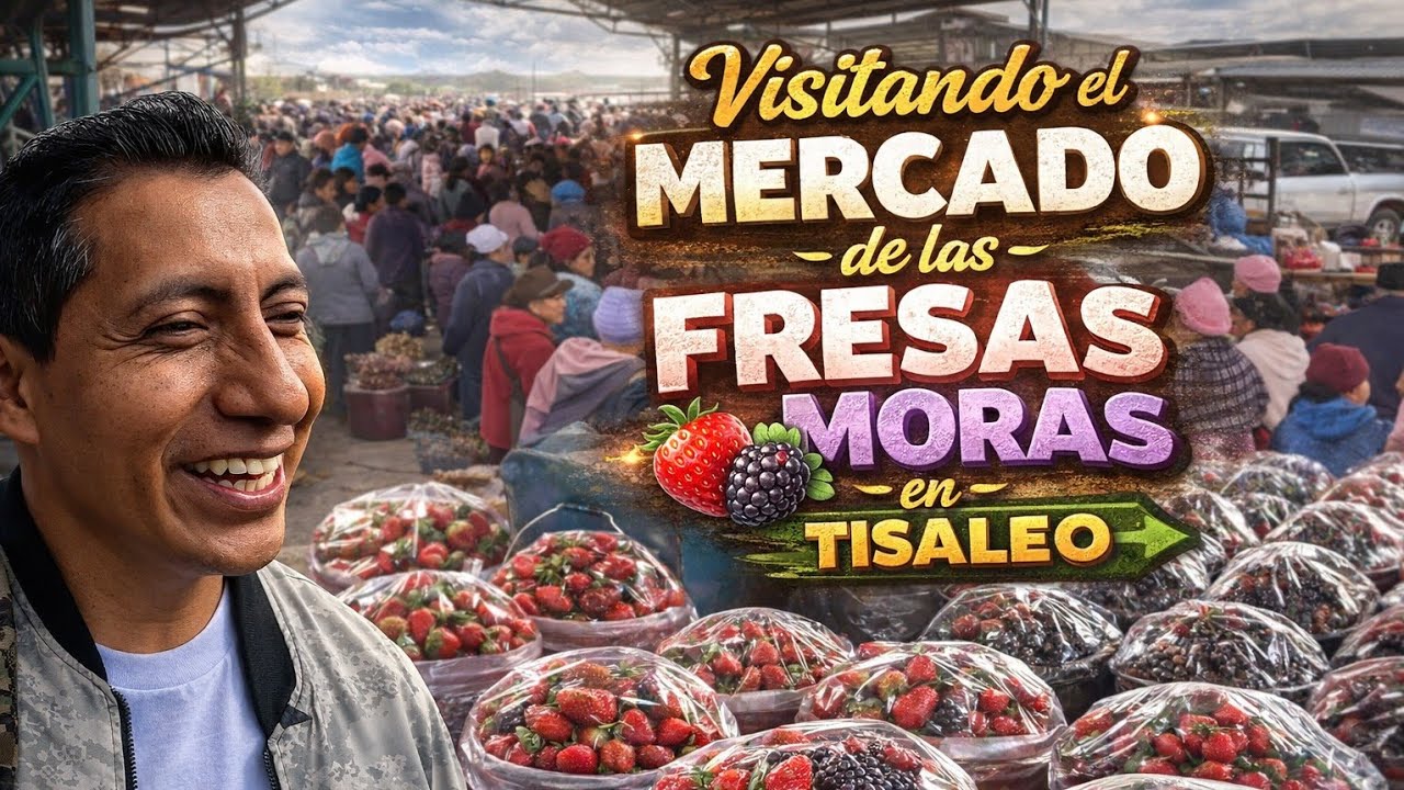 La feria más dulce del Ecuador ¡Una verdadera LOCURA! 😱 Feria de la Fresa y Mora en Tisaleo