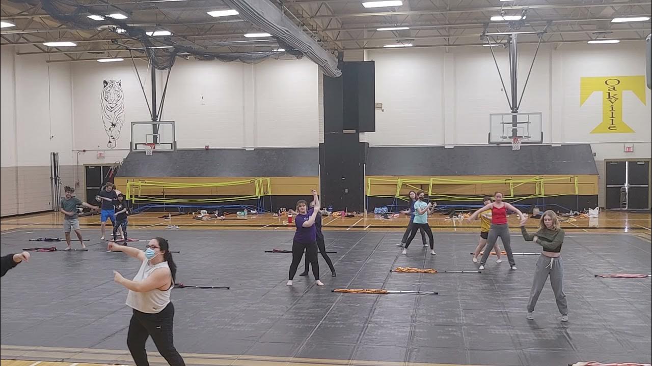 Elizabeth 2022 Color Guard tryout day YouTube