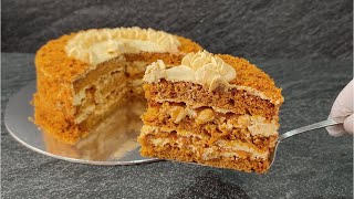unrealistically delicious CARAMEL cake with peanuts! Without gelatin! Cheap!