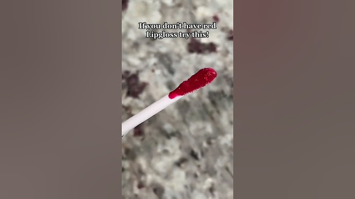 DIY red lipgloss! #lipglosshack #lipstickhacks #IPSY