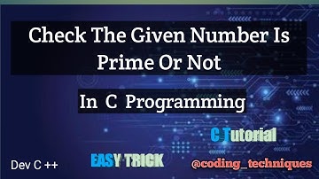 Write A C Program To Check The Given Number Is Prime Or Not #coding #programming #c #youtubevideo
