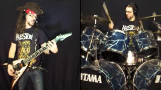 Alestorm - Surf Squid Warfare (Drums & Guitar cover) [HD]