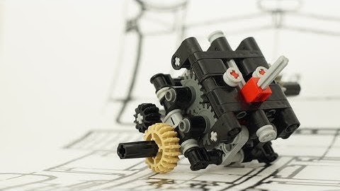Lego Technic 4 speed Gearbox with Instructions