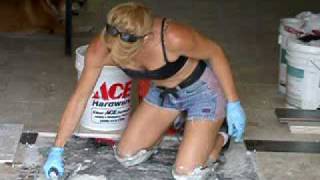 Tile Installation, Sexy Girl Tile Setter, featured, most viewed
