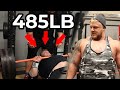 485LB BENCH WITH OUR NEW HAIR!?