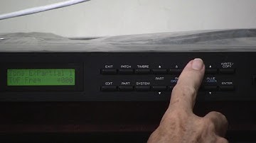 Roland D-110 module - accessing tone parameters from the panel