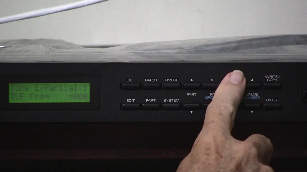 Roland D-110 module - accessing tone parameters from the panel - YouTube