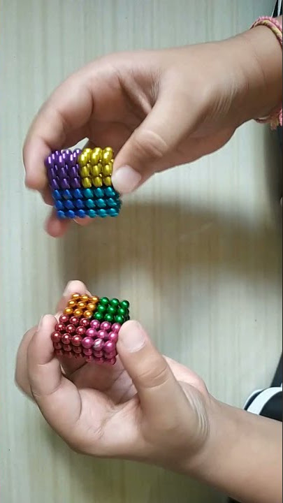 make a small bag by magnetic balls - magnetic belling