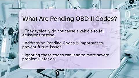 What Are Pending OBD-II Codes? - Talking Tech Trends