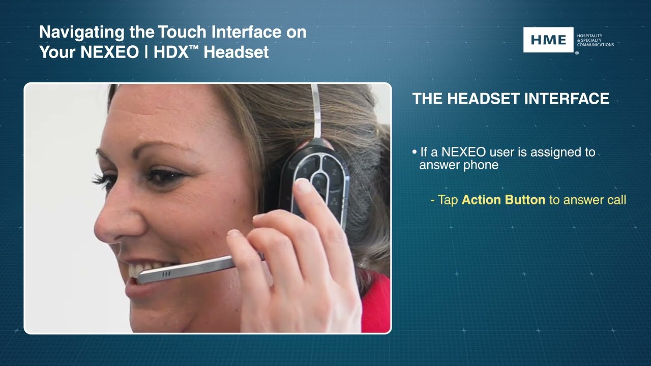 NEXEO Headset Touch Panel
