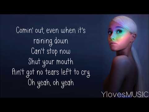 Ariana Grande - No tears letf to cry (letra)