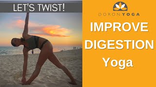 Yoga for digestion | 45 min class to improve digestion, reduce bloating and heaviness | Let's twist! screenshot 3