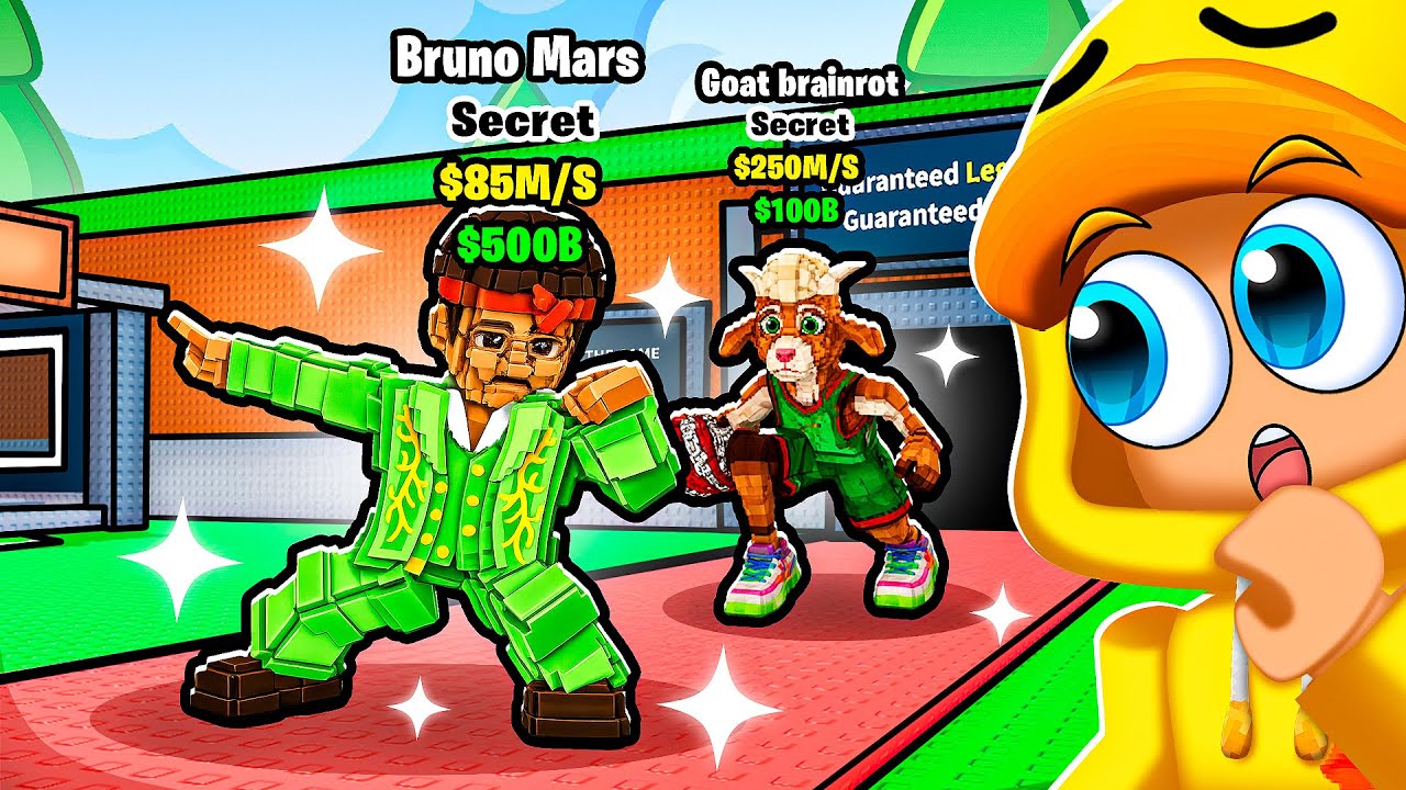 Ik Vond ALLE GEHEIME BRAINROTS In BRUNO MARS UPDATE In Steal A Brainrot! (Roblox)