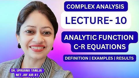 Analytic Function Concept 🔥 CR Equations + Examples + Tricks | B.Sc / M.Sc / NET / IIT JAM