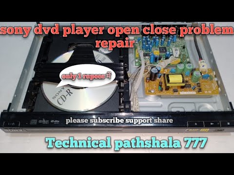 Dvd player tray open close problem solution।।Dvd player