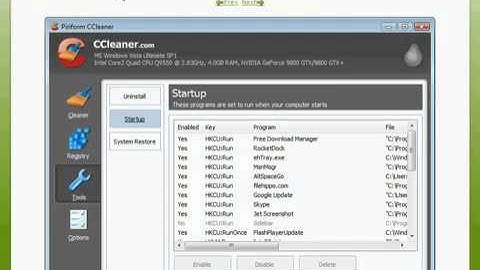 Free Registry Cleaner CCleaner Computer Free Download