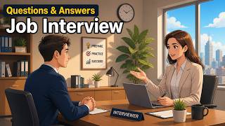 English Job Interview Questions &amp; Answers | B1–B2 Listening Practice