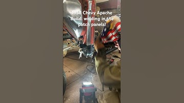 1958 Chevy Apache Build: welding in the patch panels!