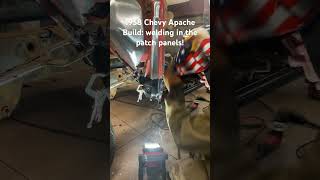 1958 Chevy Apache Build: welding in the patch panels!