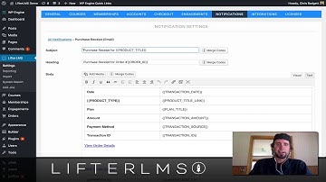 How to Edit Email Notifications in LifterLMS