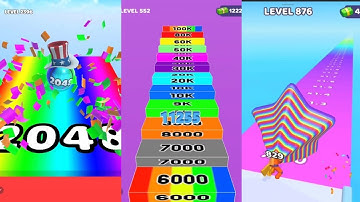 Crack all wall: Reach Up High- Number Run & Merge Master Game vs Layer Man 3D vs Ball Merge 2048 😎👌👍