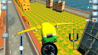 berkendara terbang bajaj kota - flying tuk tuk auto rickshaw driving simulator screenshot 1