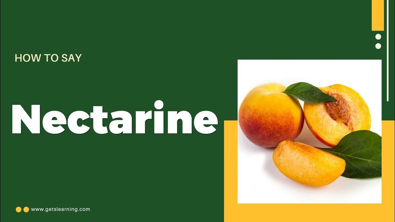 How to Say Nectarine in English correctly YouTube