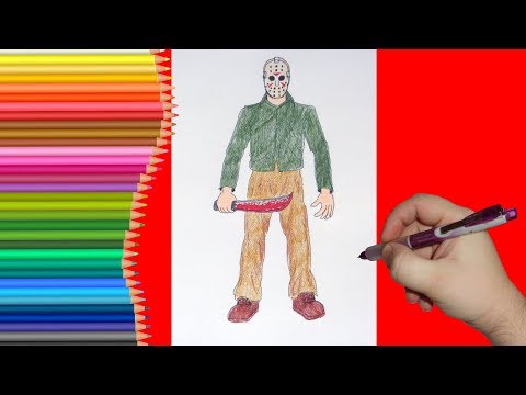 How To Draw Jason Voorhees, Как нарисовать Джейсона Вурхиза
