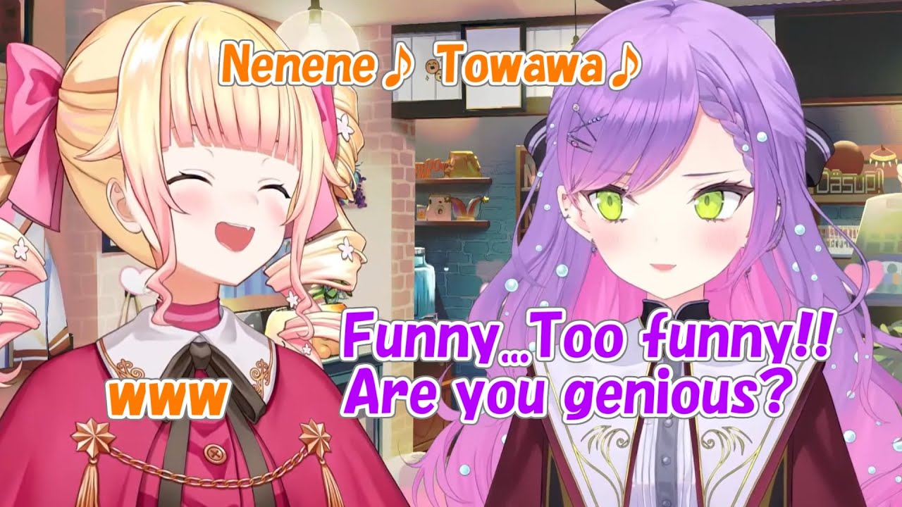 [Hololive] Нене написала специальную музыку для коллаборации NeneTowa.[Rus sub]