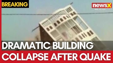 Myanmar Earthquake: Watch Dramatic Building Collapse Caught on Cam | NewsX #breakingnews