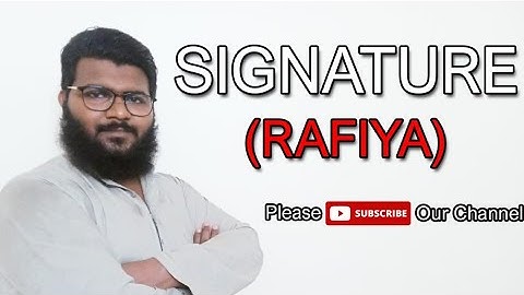 Signature | Name Rafiya | Muhammad Ayaz Signature Expert