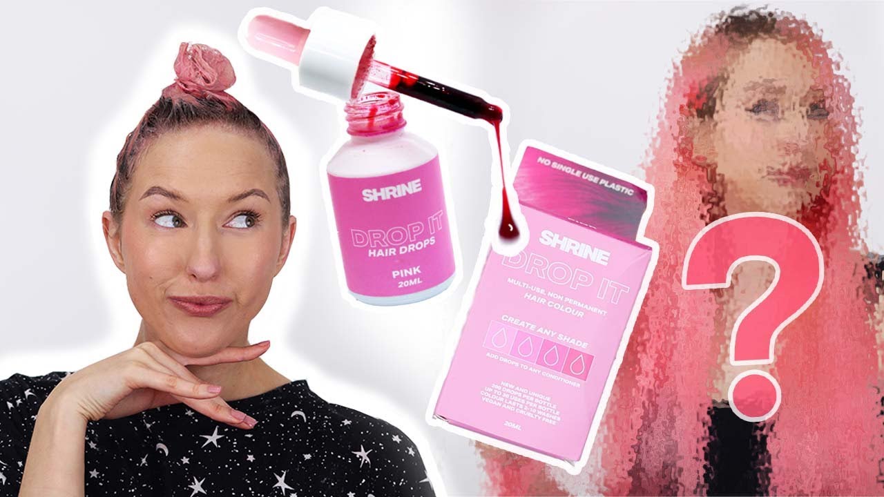 Shrine DROP IT Pink Hair Dye Review YouTube