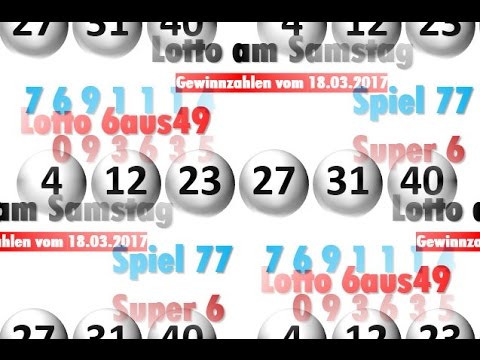 Lottozahlen von heute samstag lotto