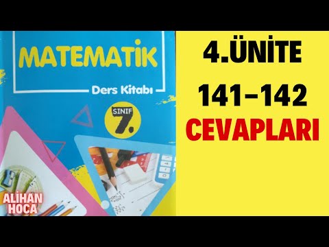 7.sınıf matematik ders kitabı 4. ünite değerlendirme soru ve cevapları sayfa 141 #mebderskitabı