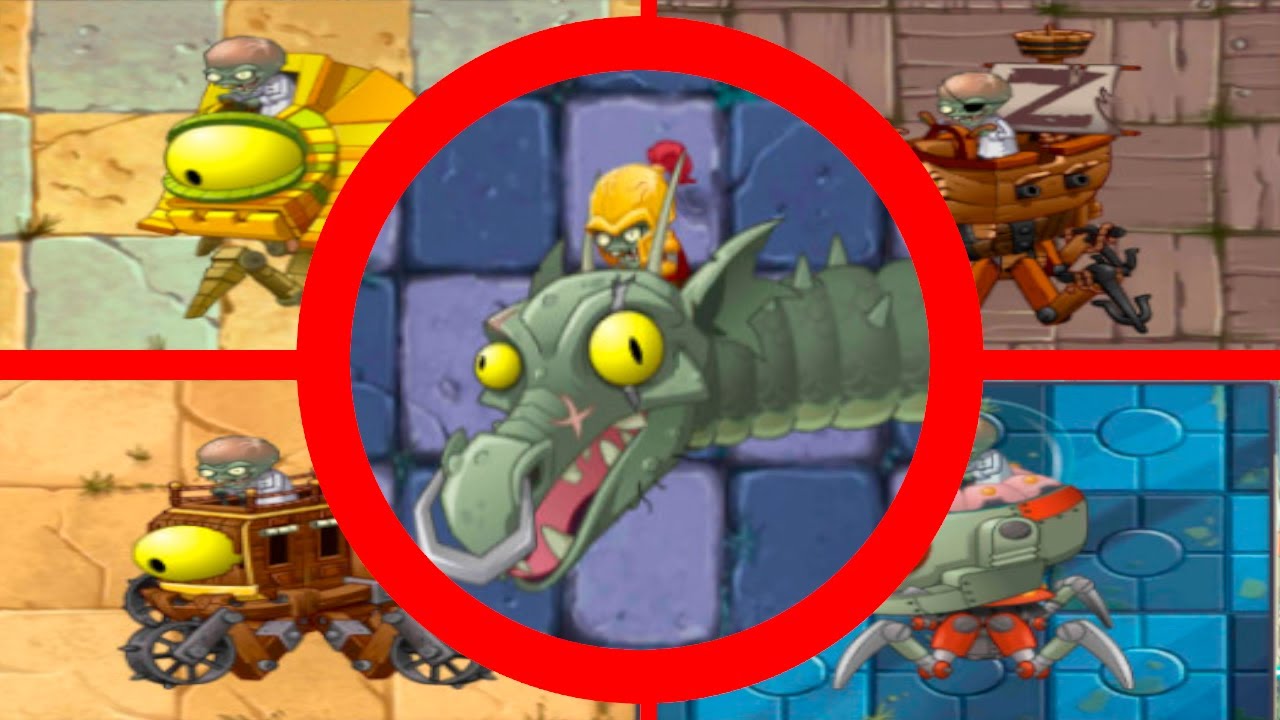 Plants Vs Zombies 2: Возрождение — Все битвы с Зомбоссами (Основные миры) Часть 1
