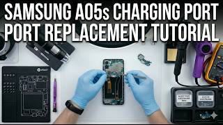 Samsung A05s Charging Port USB Replacement Tutorial / Wymiana złącza ładowania