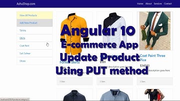 Angular 10 E-commerce project from scratch,Ecommerce project from scratch,Update product using PUT
