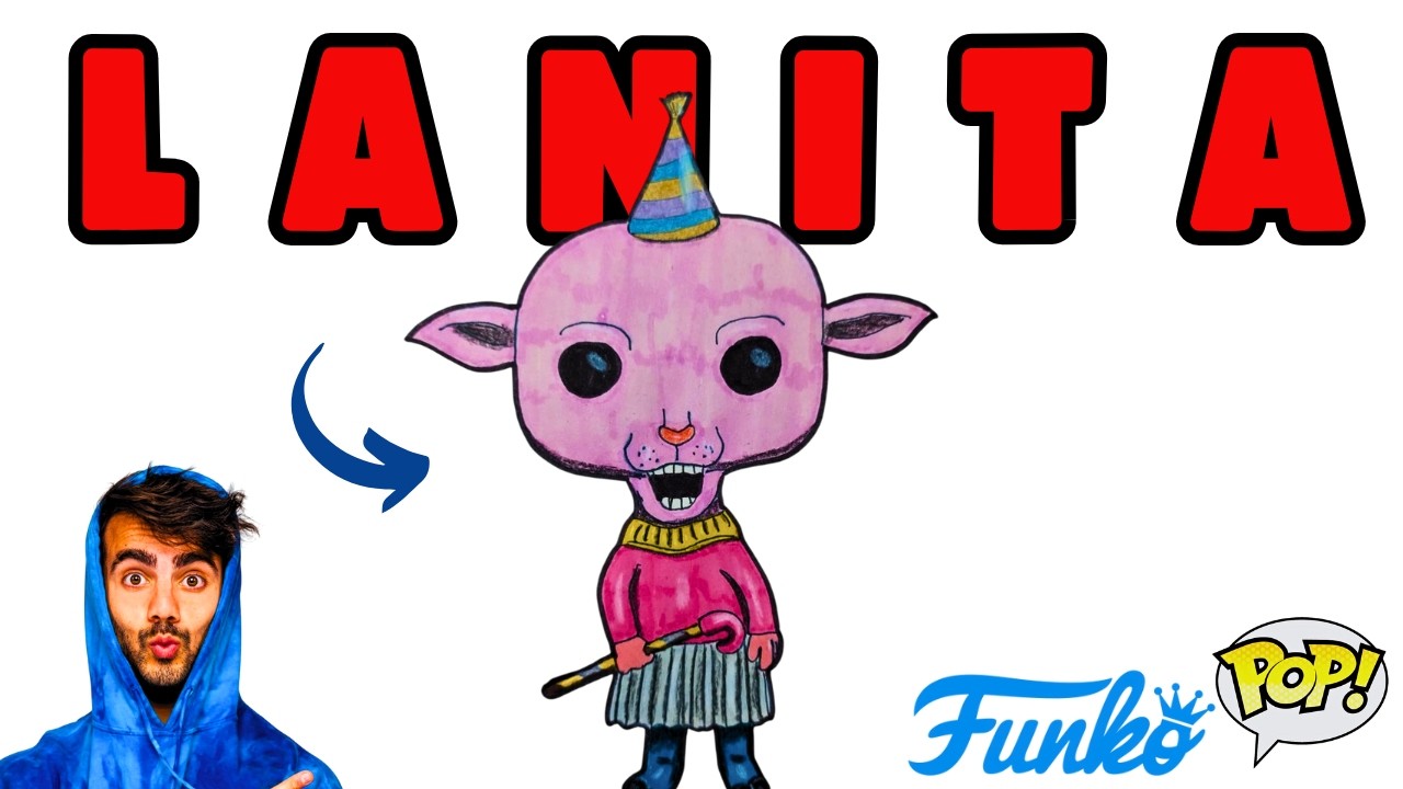 Como DIBUJAR a LANITA Funko Pop la Animatronico amiga del PAYASO 404 (Fede Vigevani)