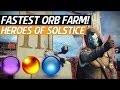 Destiny 2 - Amazing Orb Farming Spot! Fast Solstice Of Heroes Armor Leveling!
