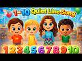 🌈🎵 “1–10 Quiet Line Song” || Best kids nursey rhymes