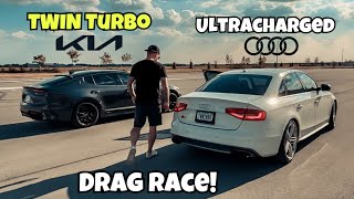 490 awhp Kia Stinger GT2 vs S4 with every performance mod out by TWN 2RBO 10,592 views 9 months ago 14 minutes, 17 seconds