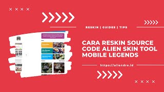 Cara Reskin SC Alien Skin Tool Mobile Legends screenshot 1