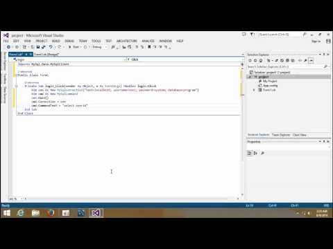 Visual Basic  Net with MySql Database Tutorial 2 Login System Part 1 Login